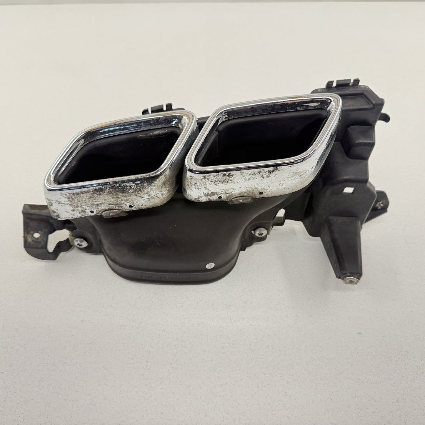 15-21 Mercedes C63 AMG W205 Rear Exhaust Muffler Tip Left Right Pair Chrome OEM