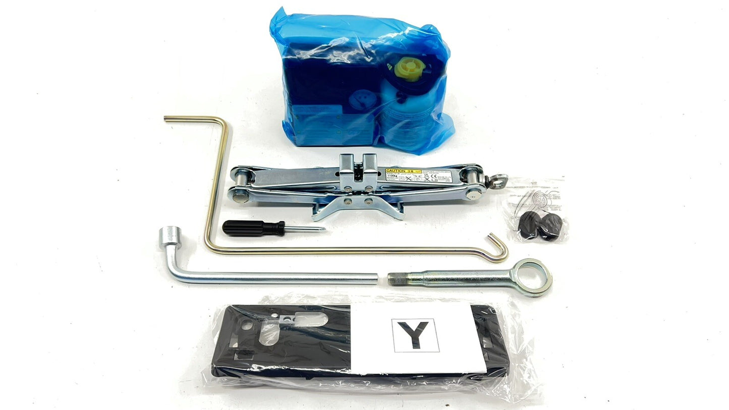 22-26 Subaru WRX Emergency Spare Tire Jack Lift Tool Kit W/ Air Pump OEM
