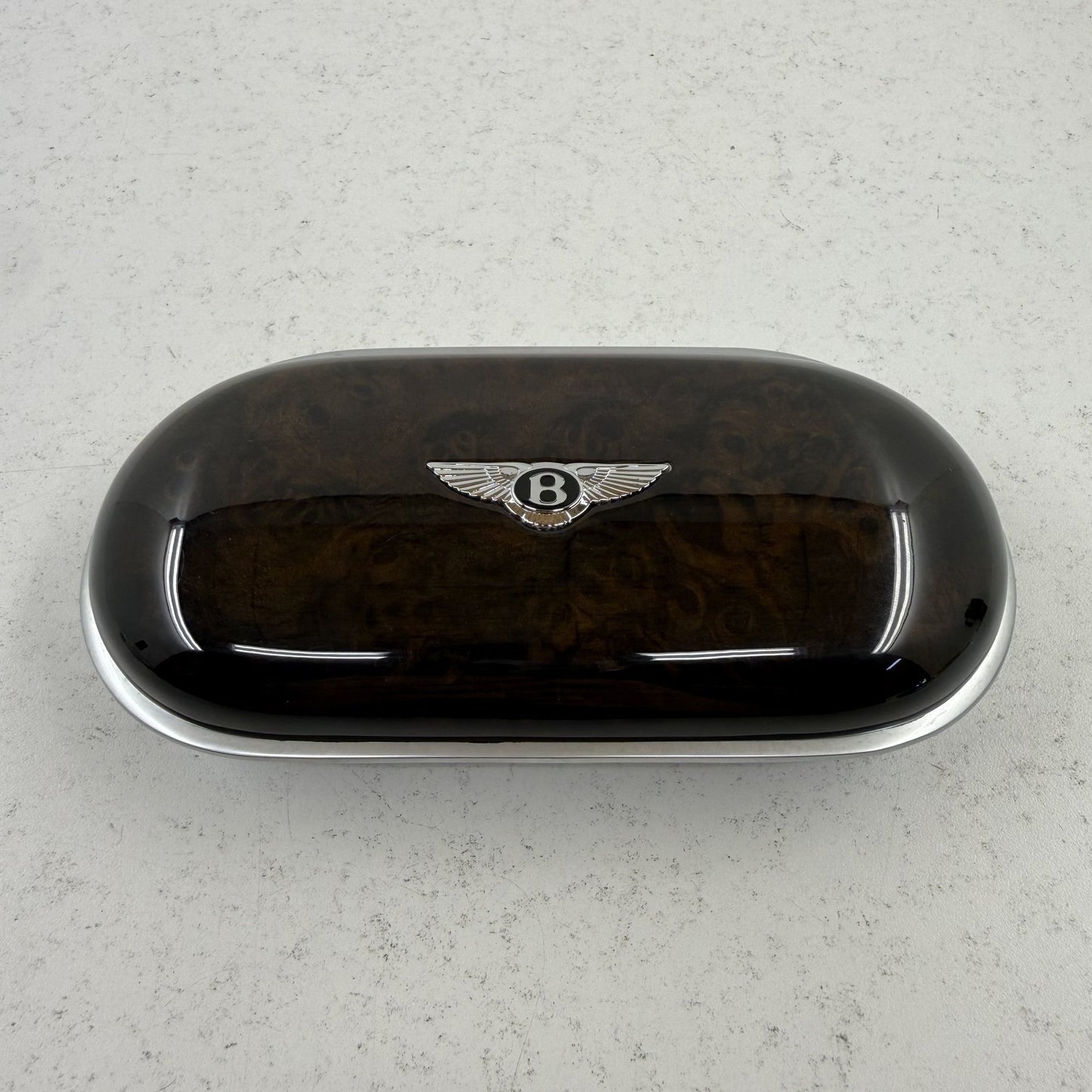 2014-2018 Bentley Flying Spur Sunglasses Case Dark Stained Burr Walnut OEM