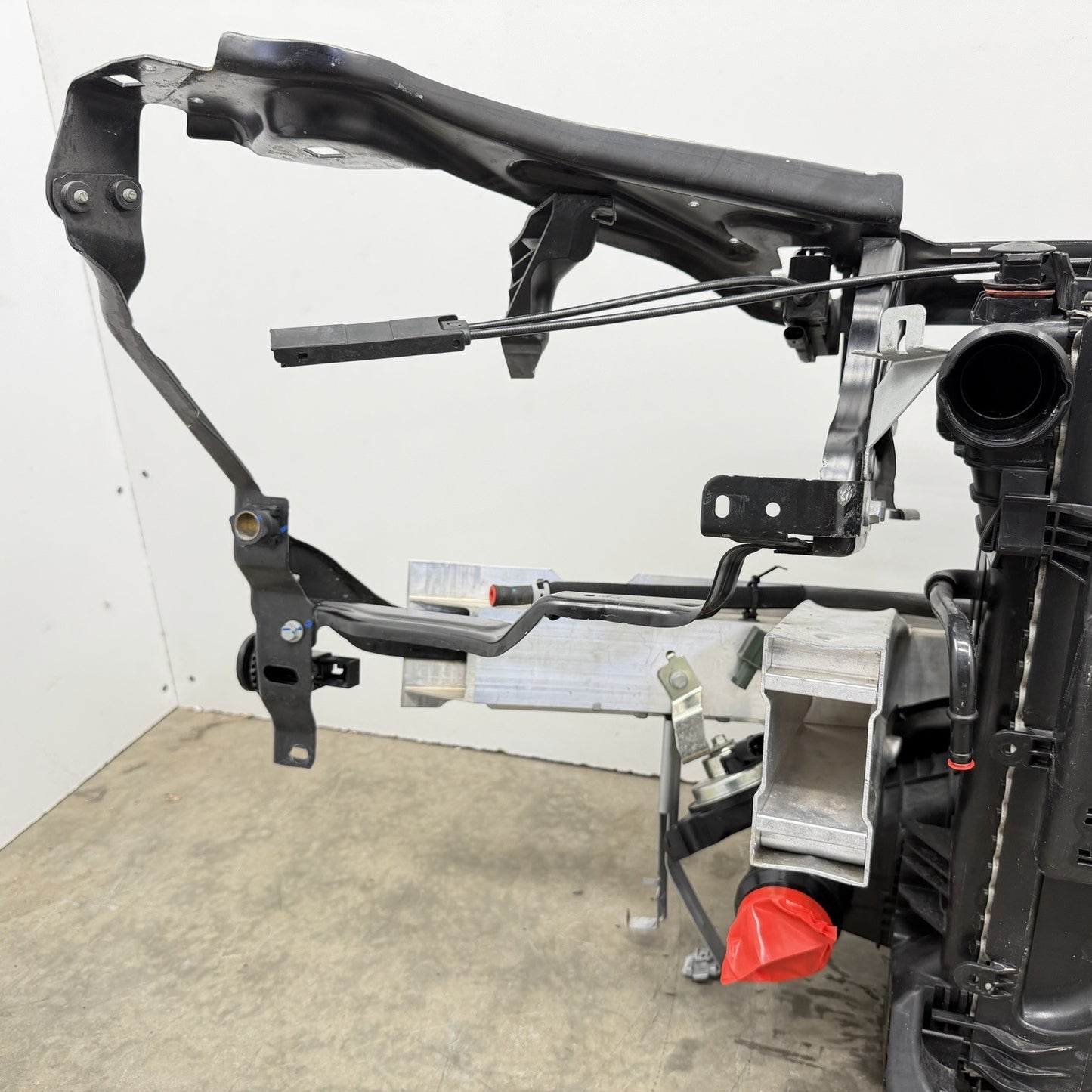 12-14 Mercedes W204 C250 Radiator Support W/ Rebar & Radiator Fan Assembly OEM