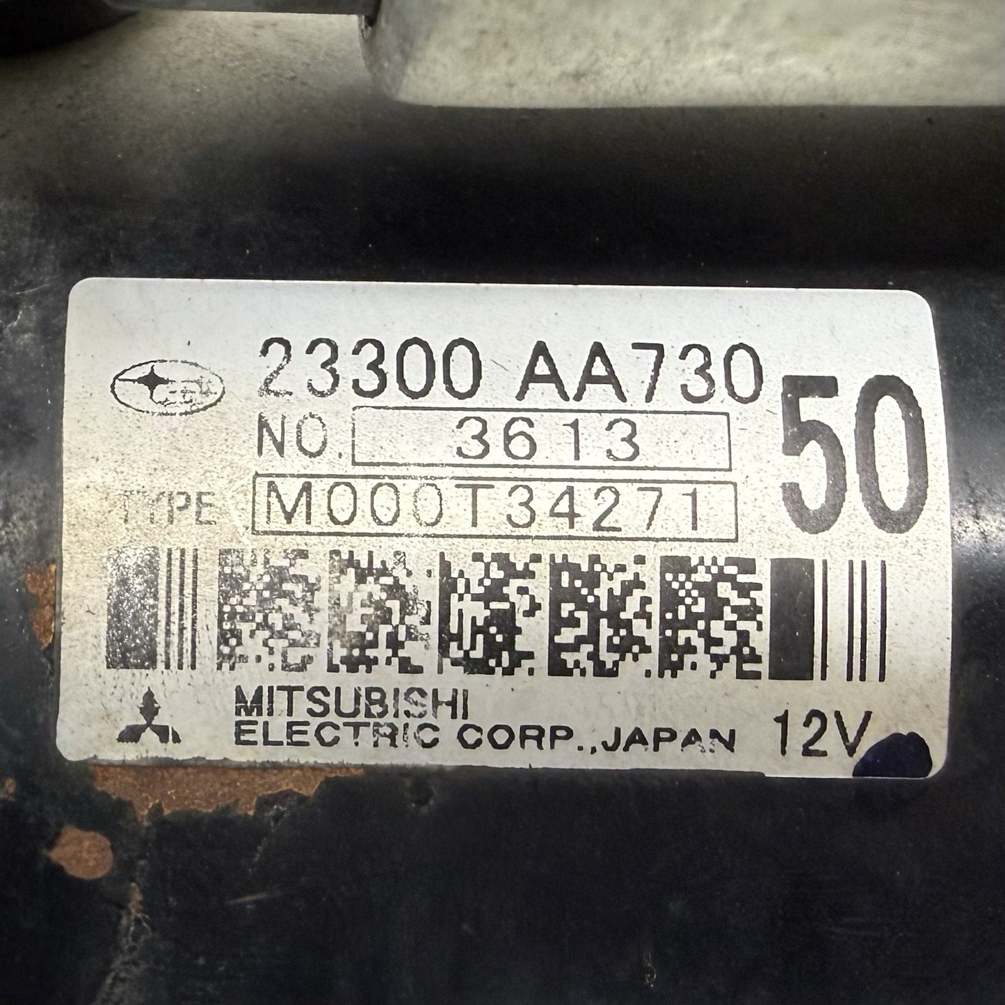 13-20 Subaru BRZ Toyota 86 Scion FR-S Manual Transmission Engine Starter 46K OEM