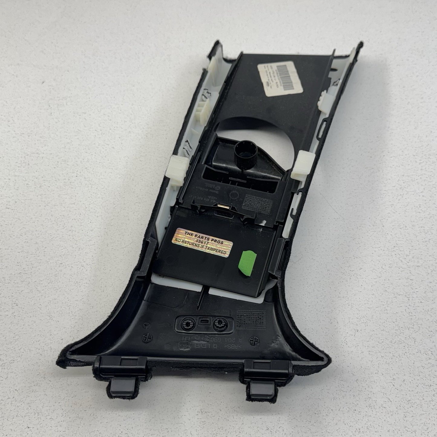 08-14 Mercedes W204 C250 Driver Left Upper B Pillar Trim Cover Black OEM