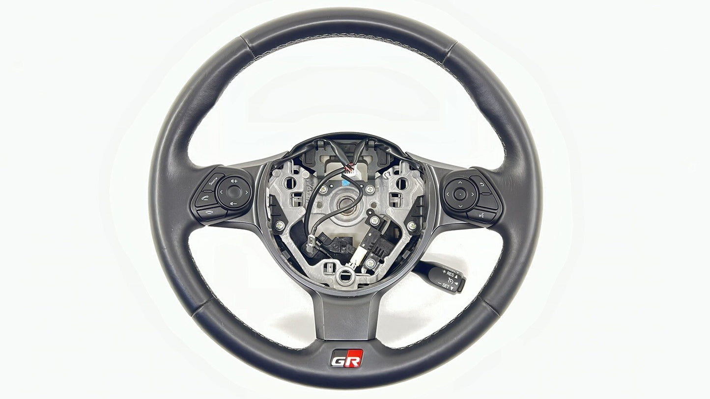 22-26 Toyota GR86 Driver Steering Wheel Leather Black OEM