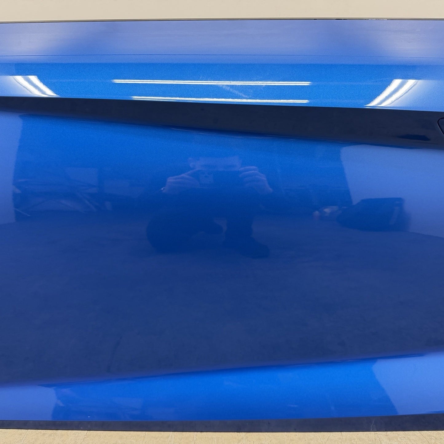 17-23 Audi R8 Coupe Driver Left Door Shell Complete With Glass Ara Blue OEM