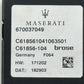 14-23 MASERATI GHIBLI TRUNK HANDS FREE RELEASE OPEN CONTROL MODULE 670037049 OEM