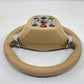 10-16 Porsche Panamera Driver Steering Wheel W/ Paddle Shifters Luxor Beige OEM