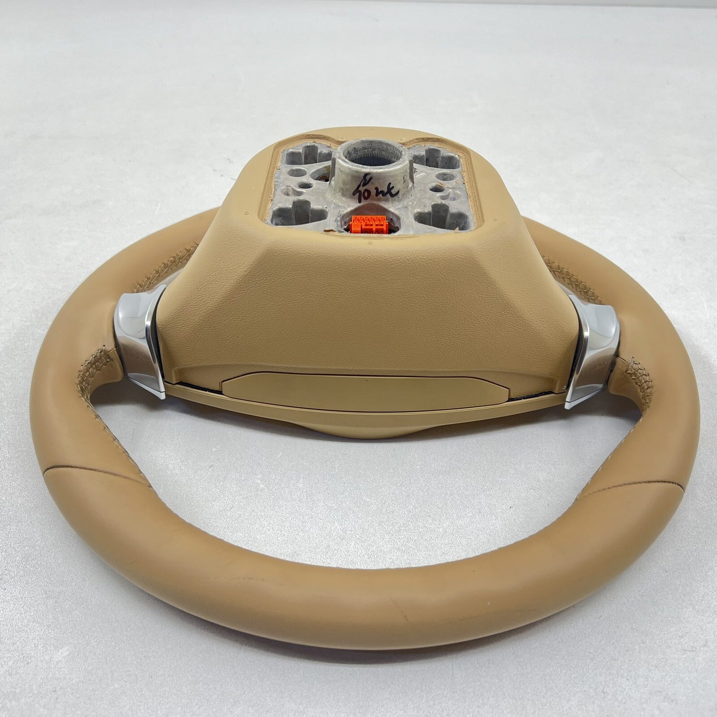 10-16 Porsche Panamera Driver Steering Wheel W/ Paddle Shifters Luxor Beige OEM