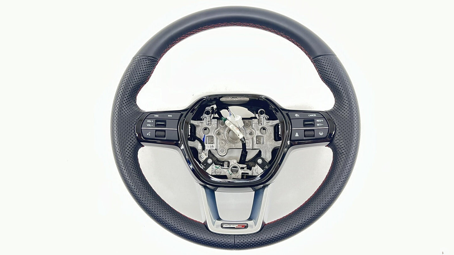 24-26 Acura Integra Type S Steering Wheel Leather Black With Red Stitching OEM