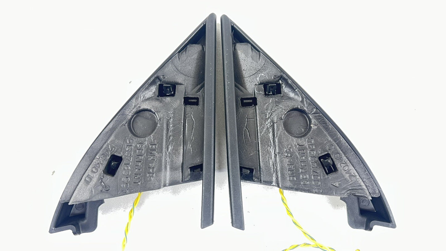 06-10 BMW M6 E63 E64 LEFT AND RIGHT DOOR PANEL CORNER TWEETER SPEAKER PAIR OEM