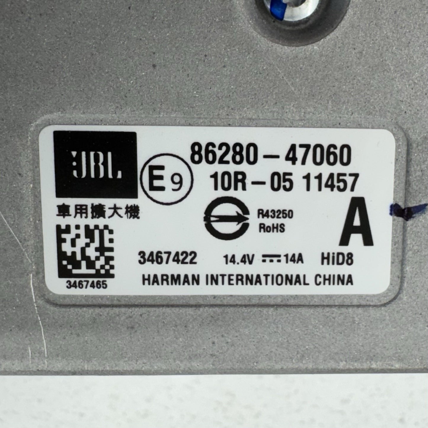 19-22 Toyota Prius Prime JBL Radio Audio Sound Amplifier Amp 86280-47060 OEM