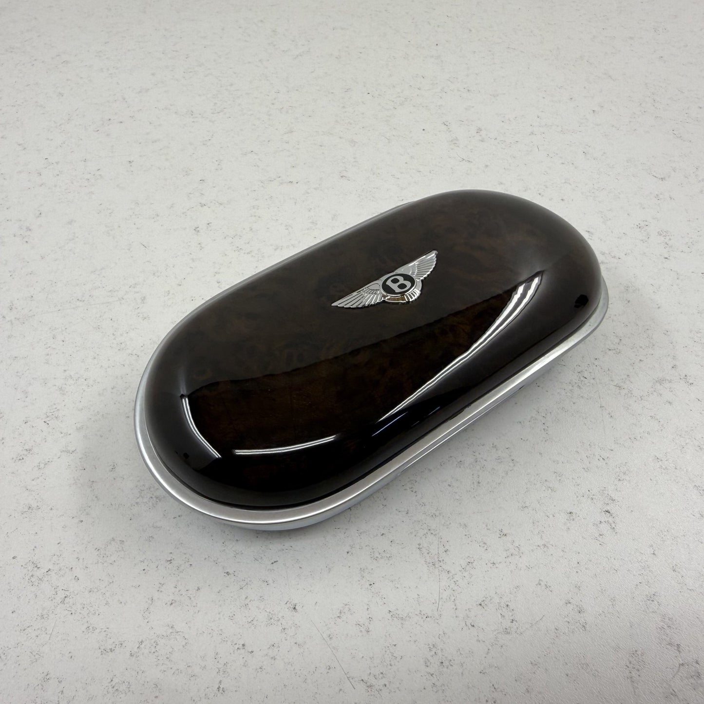 2014-2018 Bentley Flying Spur Sunglasses Case Dark Stained Burr Walnut OEM