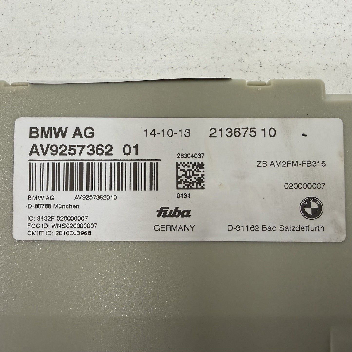 11-16 BMW M5 528 535 550 F10 Radio Antenna Receiver Amplifier Modules Set OEM