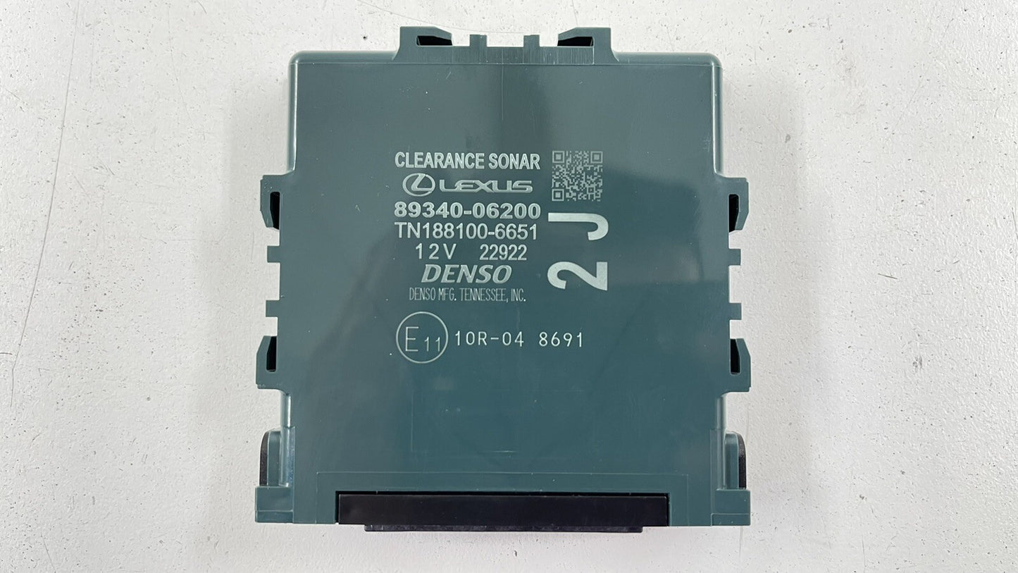 19-22 LEXUS ES300H DRIVER PARK ASSIST CLEARANCE SONAR MODULE 89340-06200 OEM