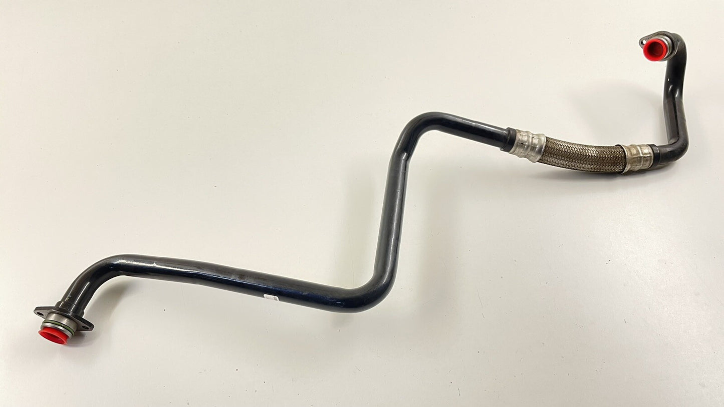 10-15 AUDI R8 5.2L V10 OIL TANK RESERVOIR INLET PIPE LINE HOSE TUBE OEM