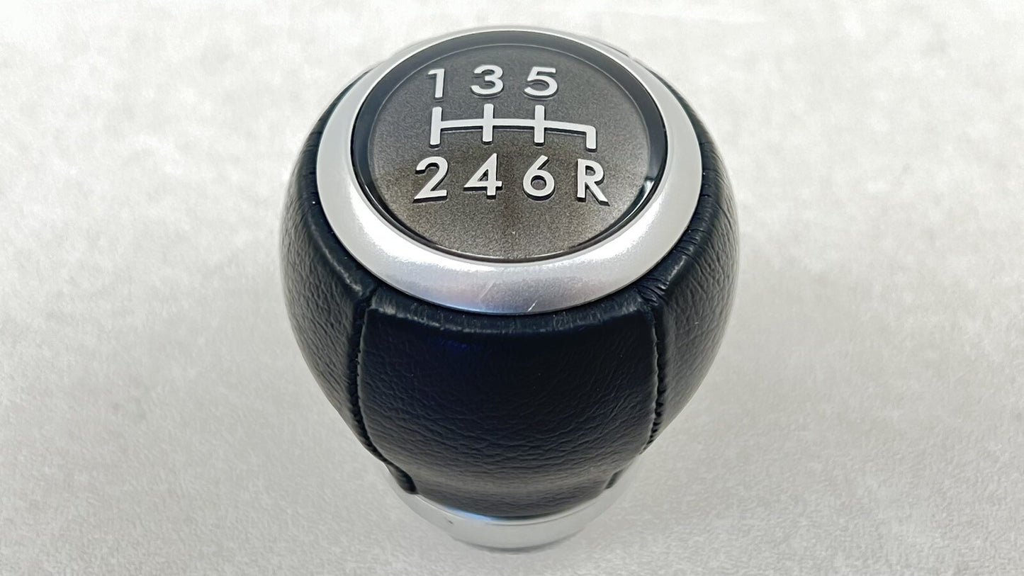 15-21 SUBARU WRX 6 SPEED GEAR SHIFT KNOB LEATHER BLACK OEM