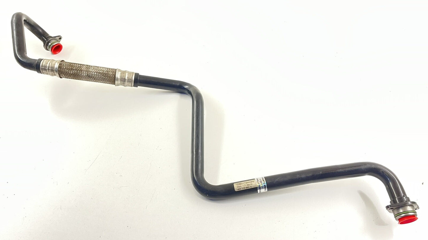 10-15 AUDI R8 5.2L V10 OIL TANK RESERVOIR INLET PIPE LINE HOSE TUBE OEM
