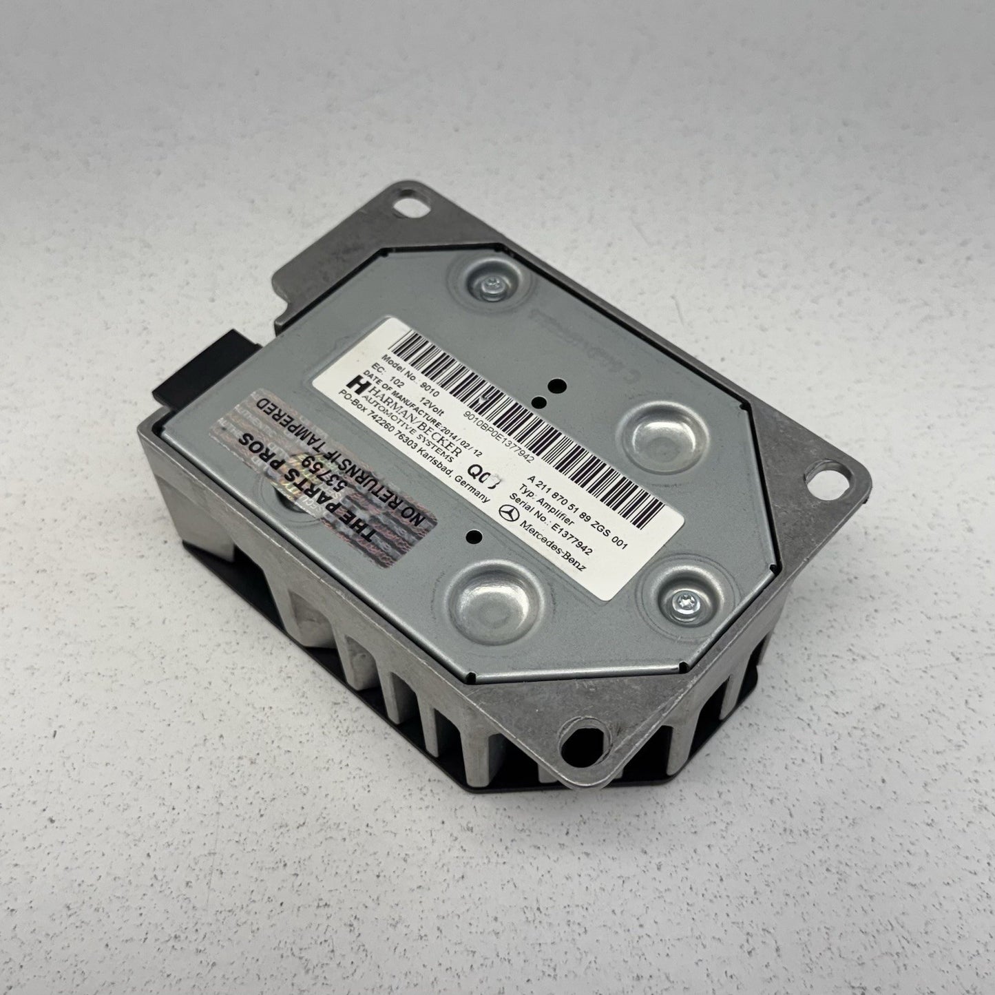 12-18 Mercedes W218 CLS550 Subwoofer Amp Amplifier Harman Becker 2118705189 OEM
