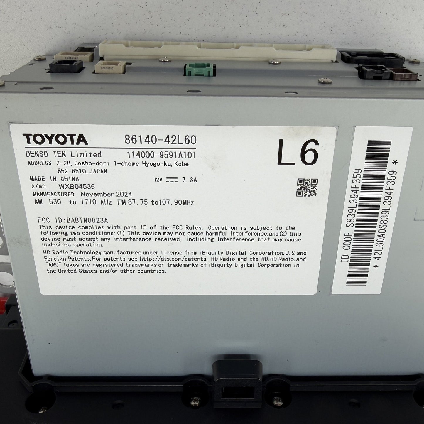 2023-2025 Toyota RAV4 8" Radio Display Touch Screen Head Unit 86140-42L60 OEM