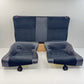 13-20 Subaru BRZ Limited Suede Black W/ Red Stitching Rear Seat Cushion Set OEM