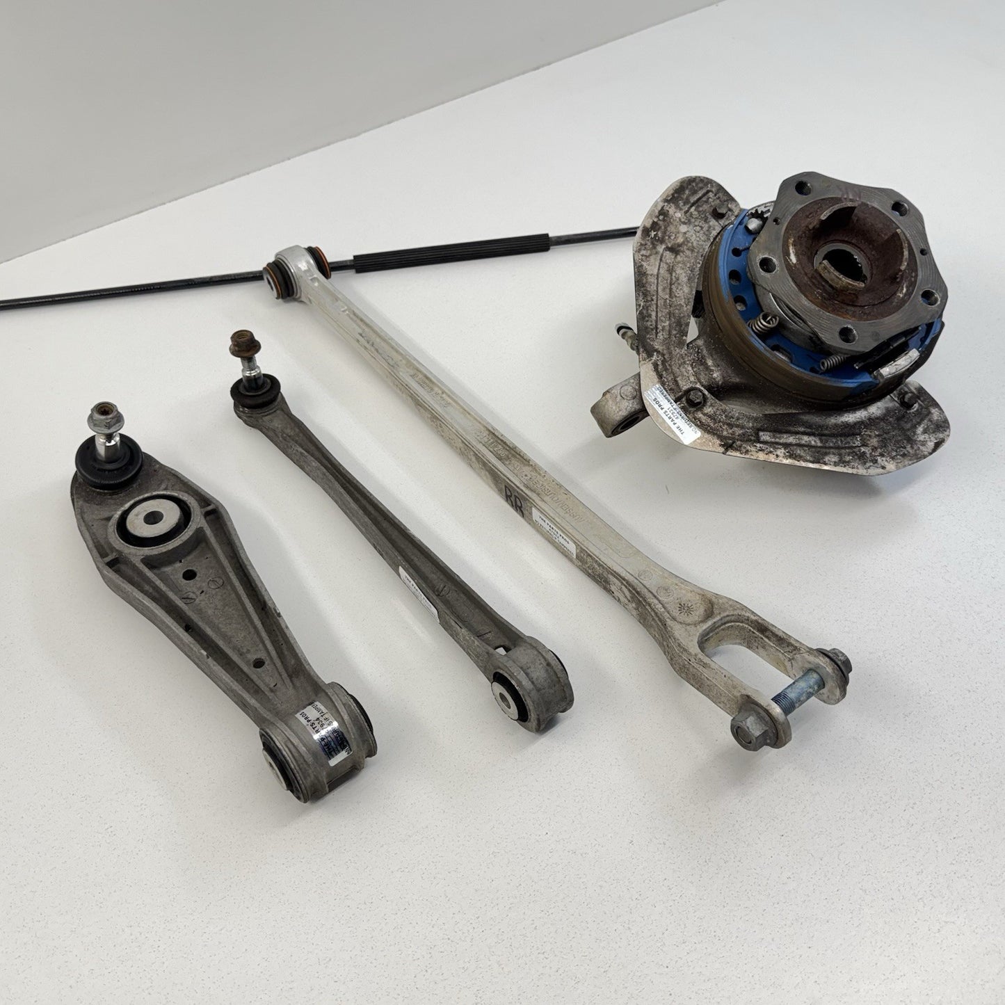 05-12 Porsche Boxster Cayman 987 Right Rear Knuckle Hub W/ Control Arm Set OEM