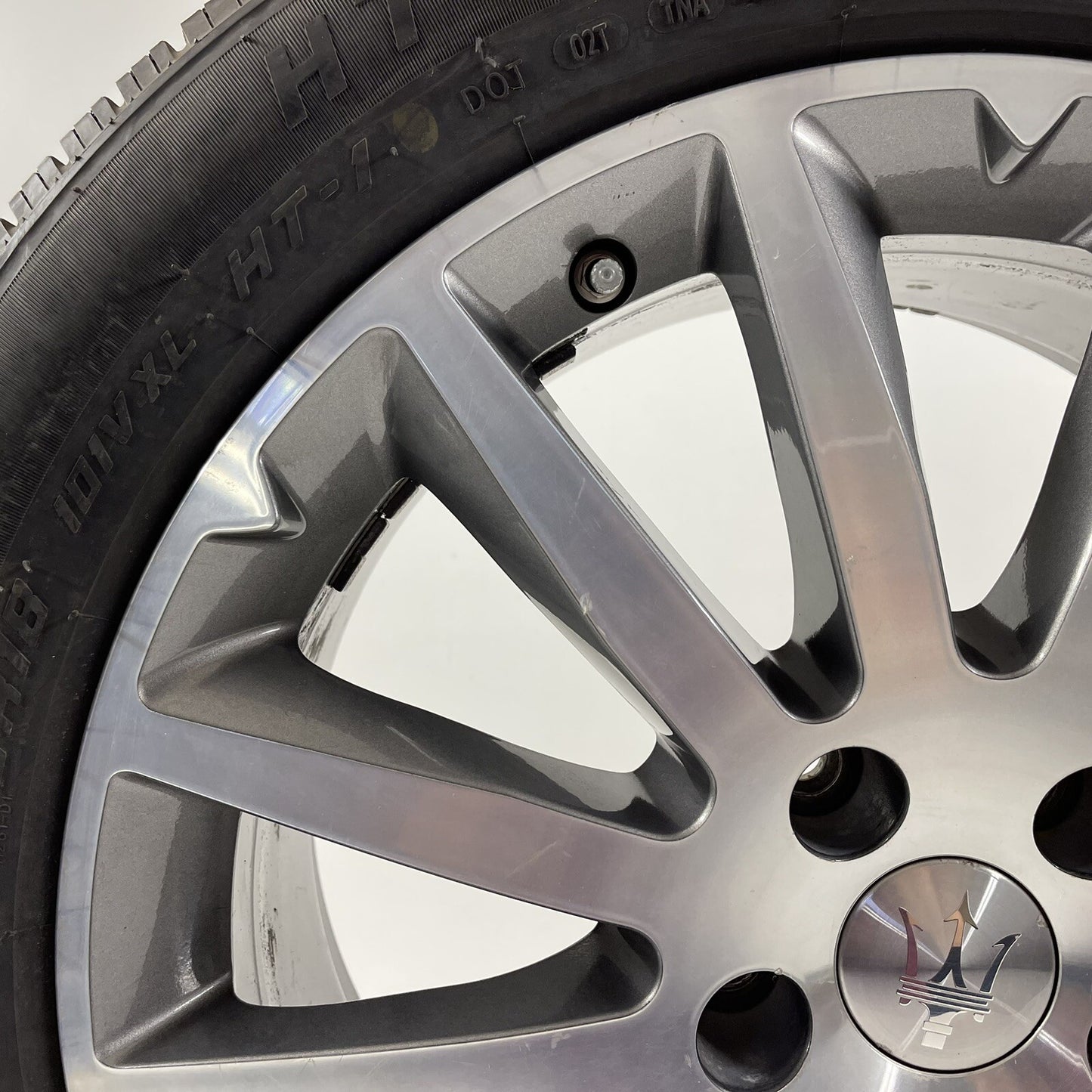 14-22 MASERATI GHIBLI FRONT WHEEL RIM W/ TIRE 18x7.5 +43 OFFSET 670011872 OEM