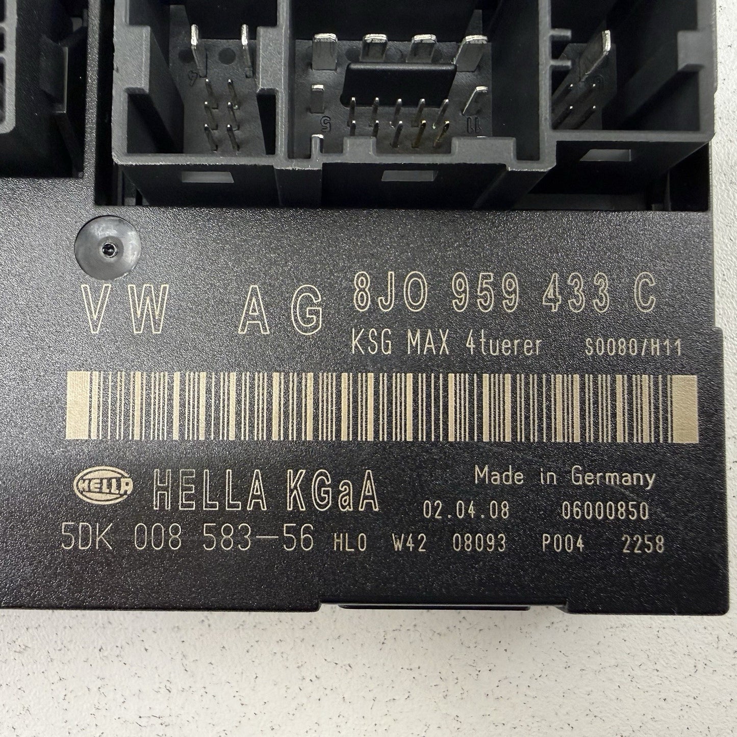 08-15 Audi R8 TT Comfort Convenience Anti Theft Control Module 8J0959433C OEM