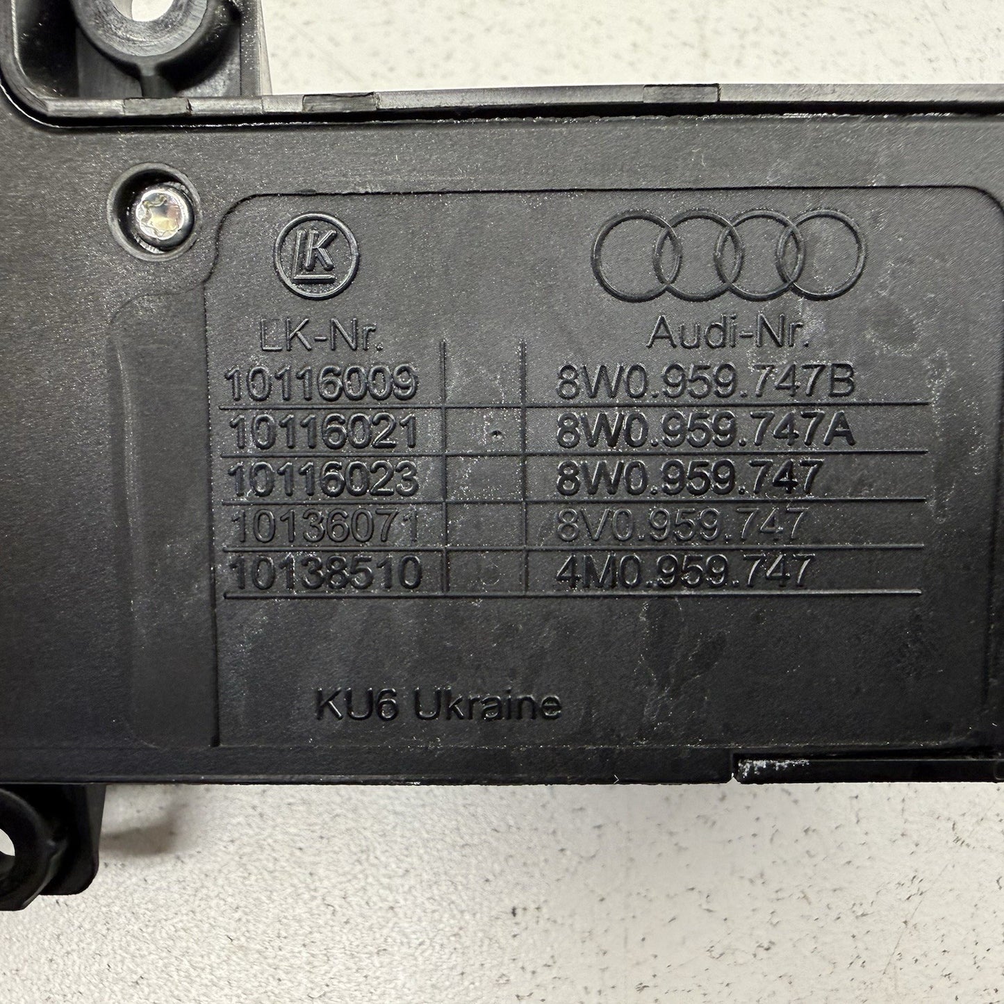 18-25 Audi S4 S5 Driver Left Front Sport Seat Adjust Control Switch Set OEM