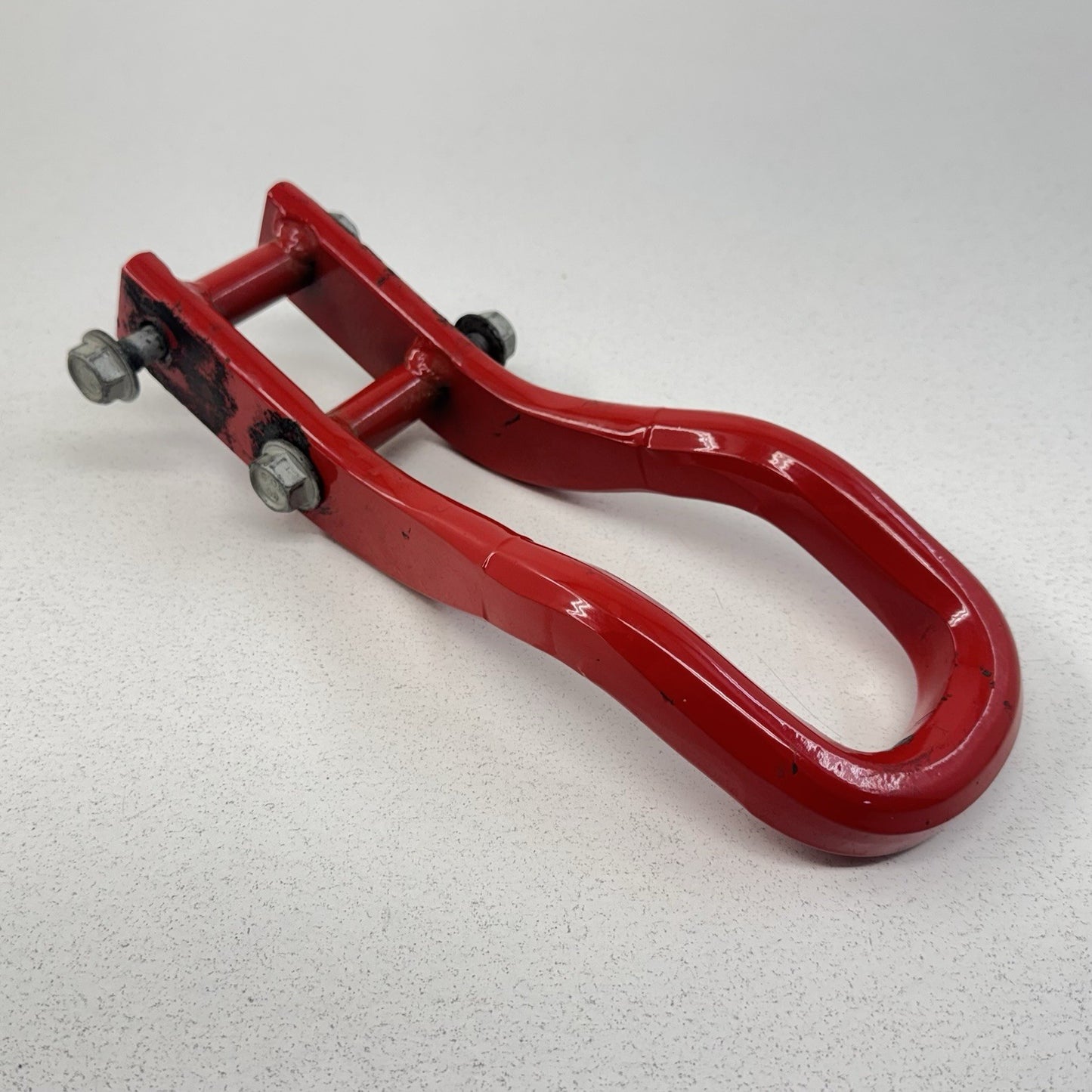 20-26 Chevy Silverado 2500 3500 Front Tow Recovery Hooks Pair Red 84513877 OEM