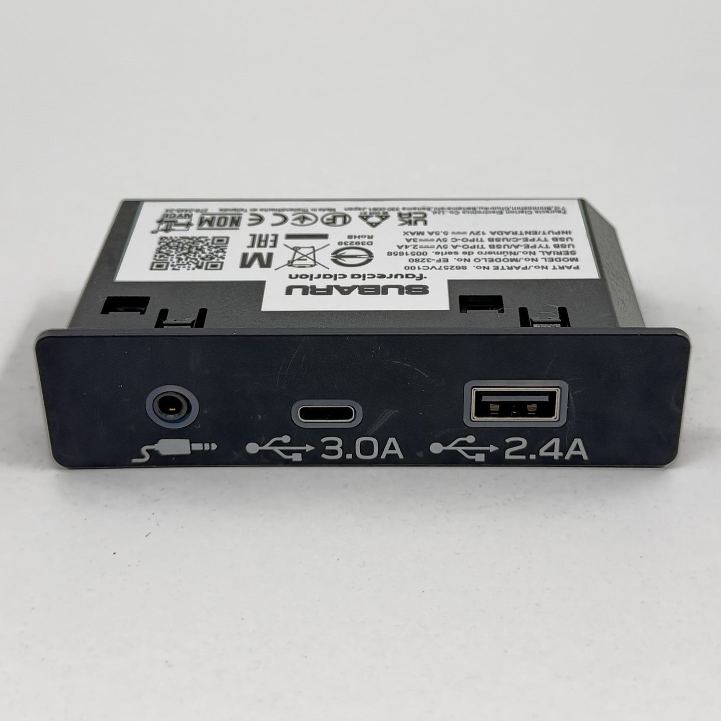 24-25 Subaru WRX Auxiliary Aux USB Jack Input Port Module 86257VC100 OEM