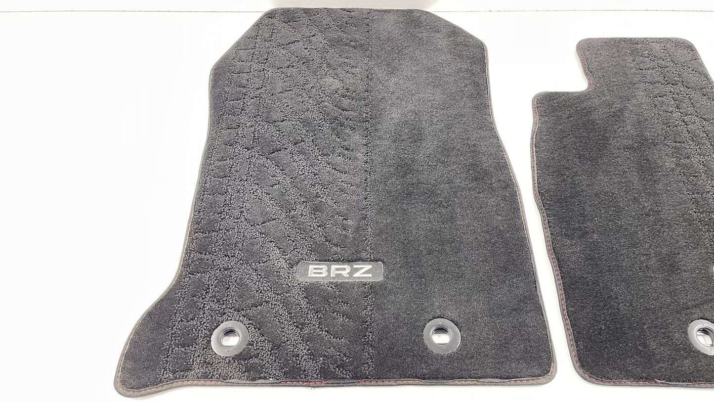 2022 SUBARU BRZ LEFT RIGHT FRONT REAR CARPET FLOOR MAT BLACK SET OEM
