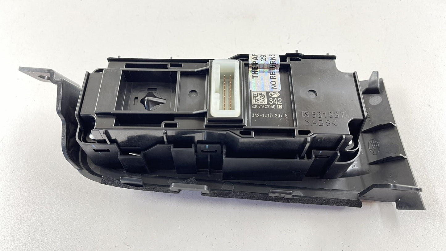 22-23 SUBARU BRZ DRIVER LEFT FRONT MASTER WINDOW CONTROL SWITCH 83071CC050 OEM