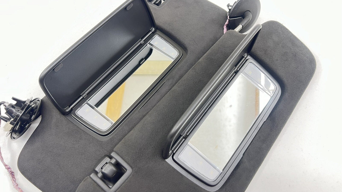 22-24 CADILLAC CT4 V BLACKWING LEFT & RIGHT SUNVISOR SUN VISOR PAIR SUEDE OEM