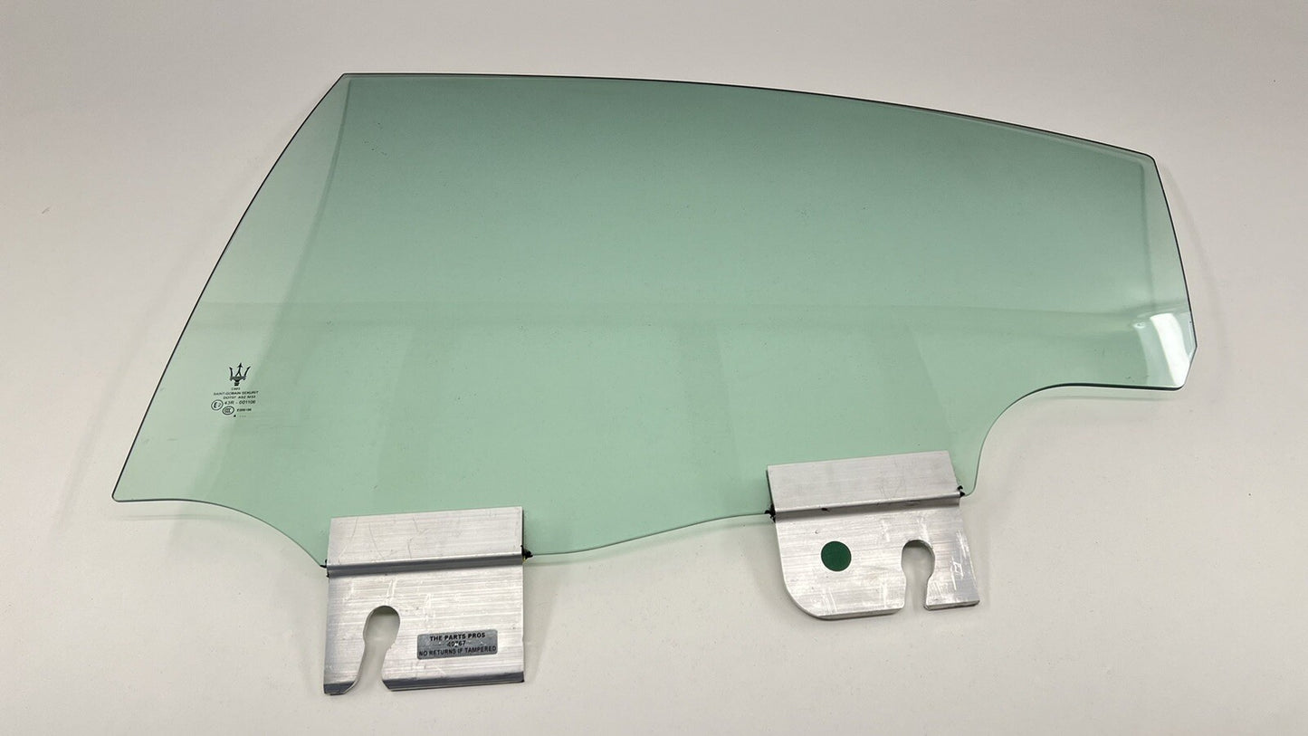 14-23 MASERATI GHIBLI DRIVER LEFT REAR DOOR GLASS WINDOW SINGLE PANE OEM