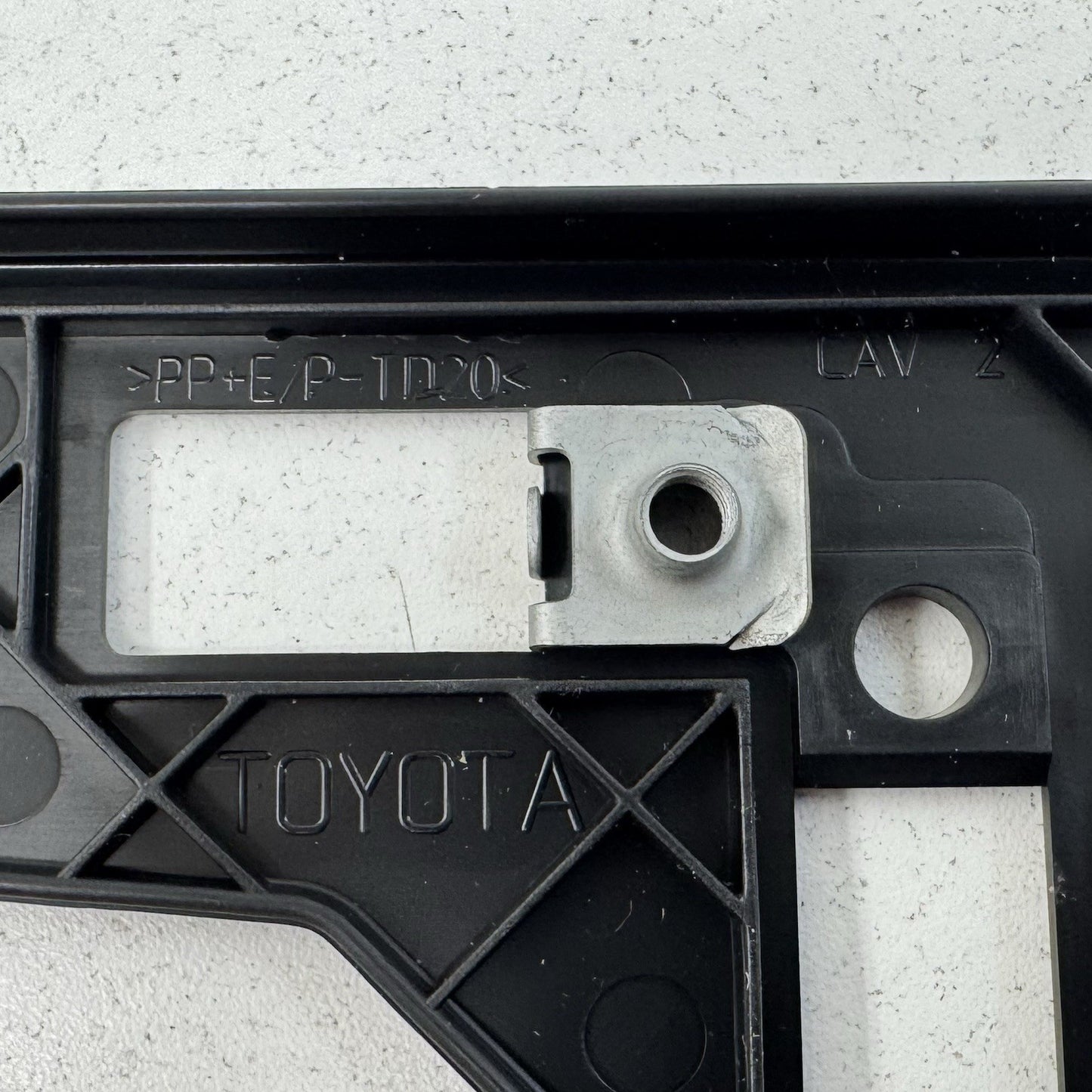 19-25 Toyota RAV4 Front Bumper License Plate Mount Bracket W/ Hardware OEM