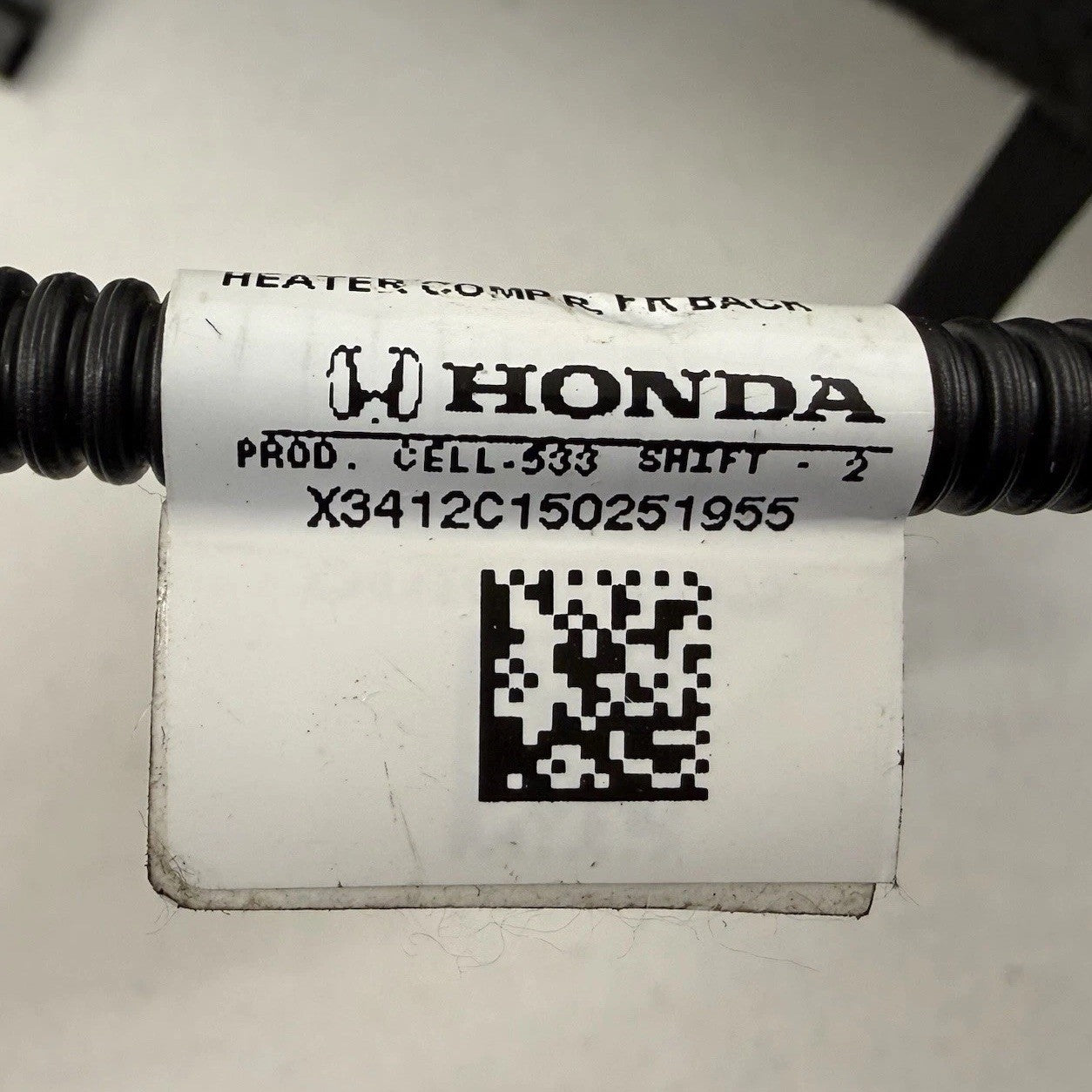 23-25 Honda Pilot Touring Right Front Upper Seat Cushion Leather Black OEM