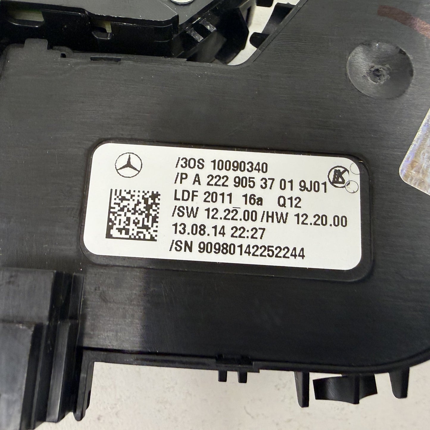 2014-2020 Mercedes-Benz S550 W222 Left Rear Power Seat Control Switch OEM