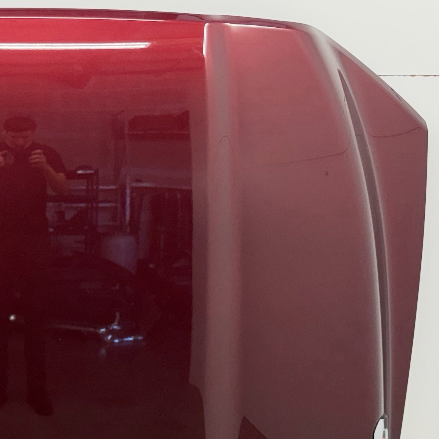 19-24 Ram 5500 Front Hood Panel Complete W/ Hinges & Side Emblems Velvet Red OEM