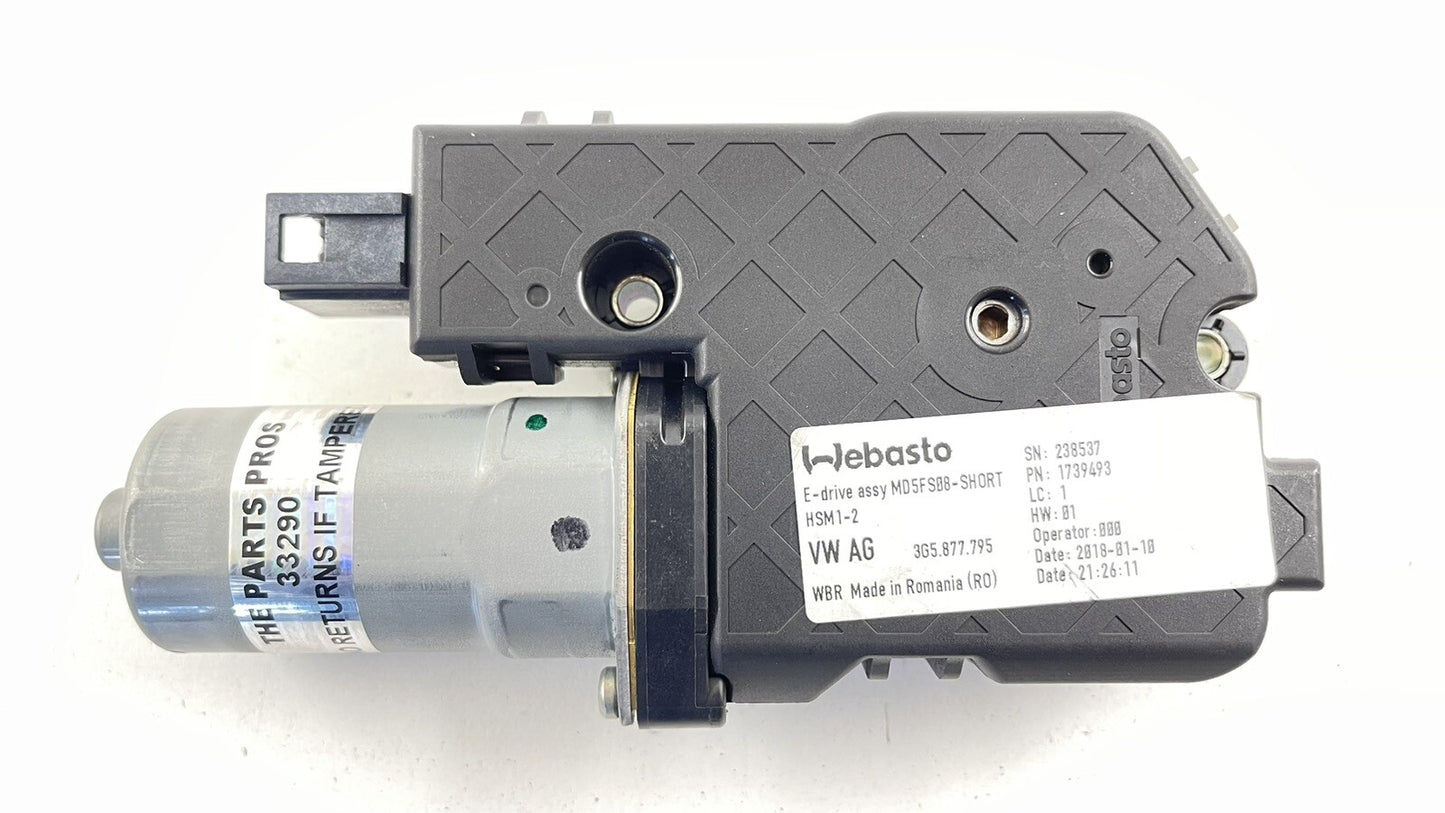17-21 AUDI A4 S4 SUNROOF SUN ROOF MOTOR 3G5 877 795 OEM