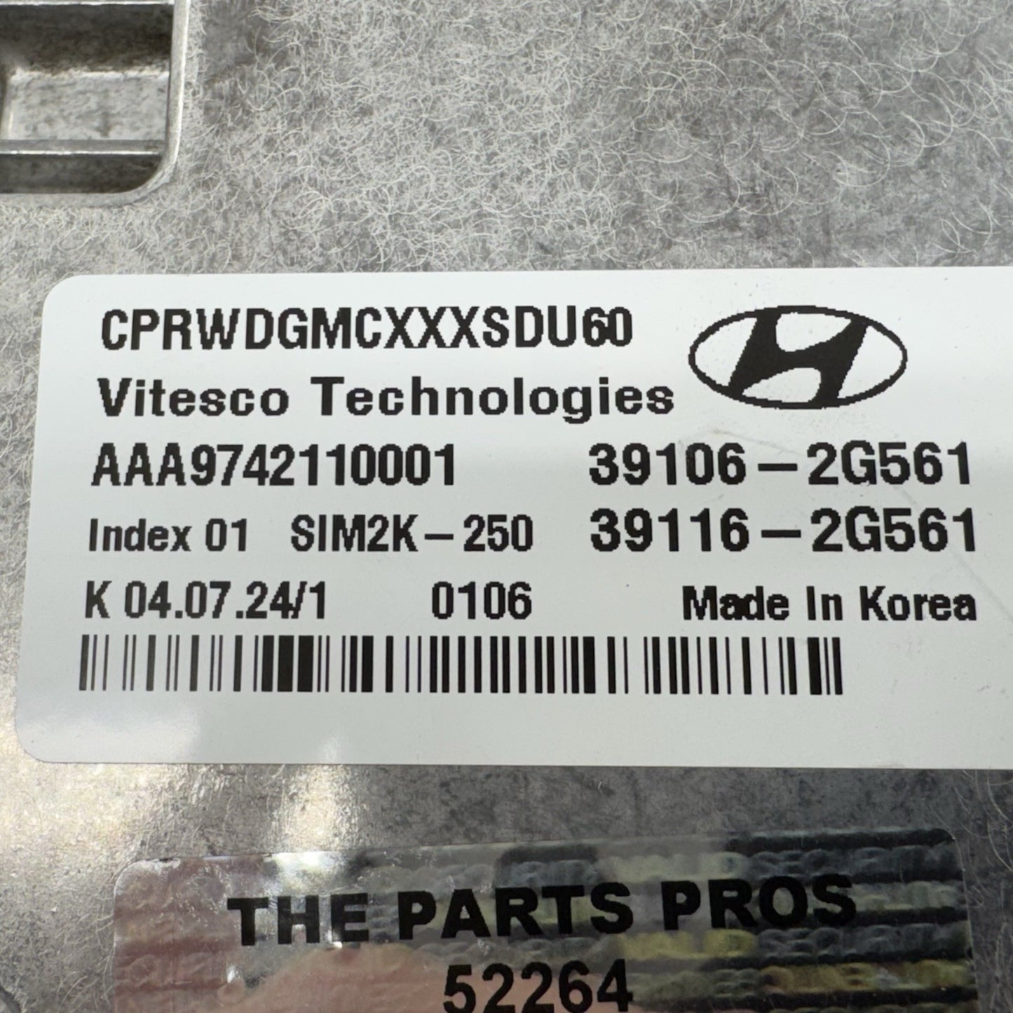 24-26 Hyundai Elantra N 2.0L Automatic Motor Engine Control Module Unit ECU OEM