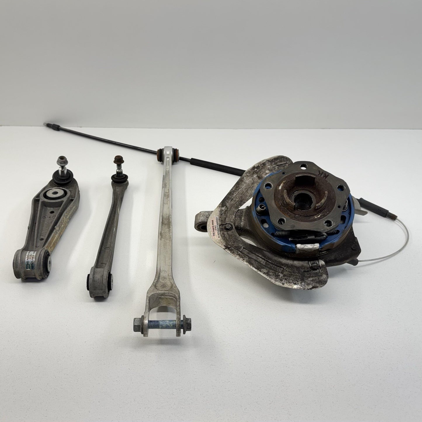 05-12 Porsche Boxster Cayman 987 Right Rear Knuckle Hub W/ Control Arm Set OEM