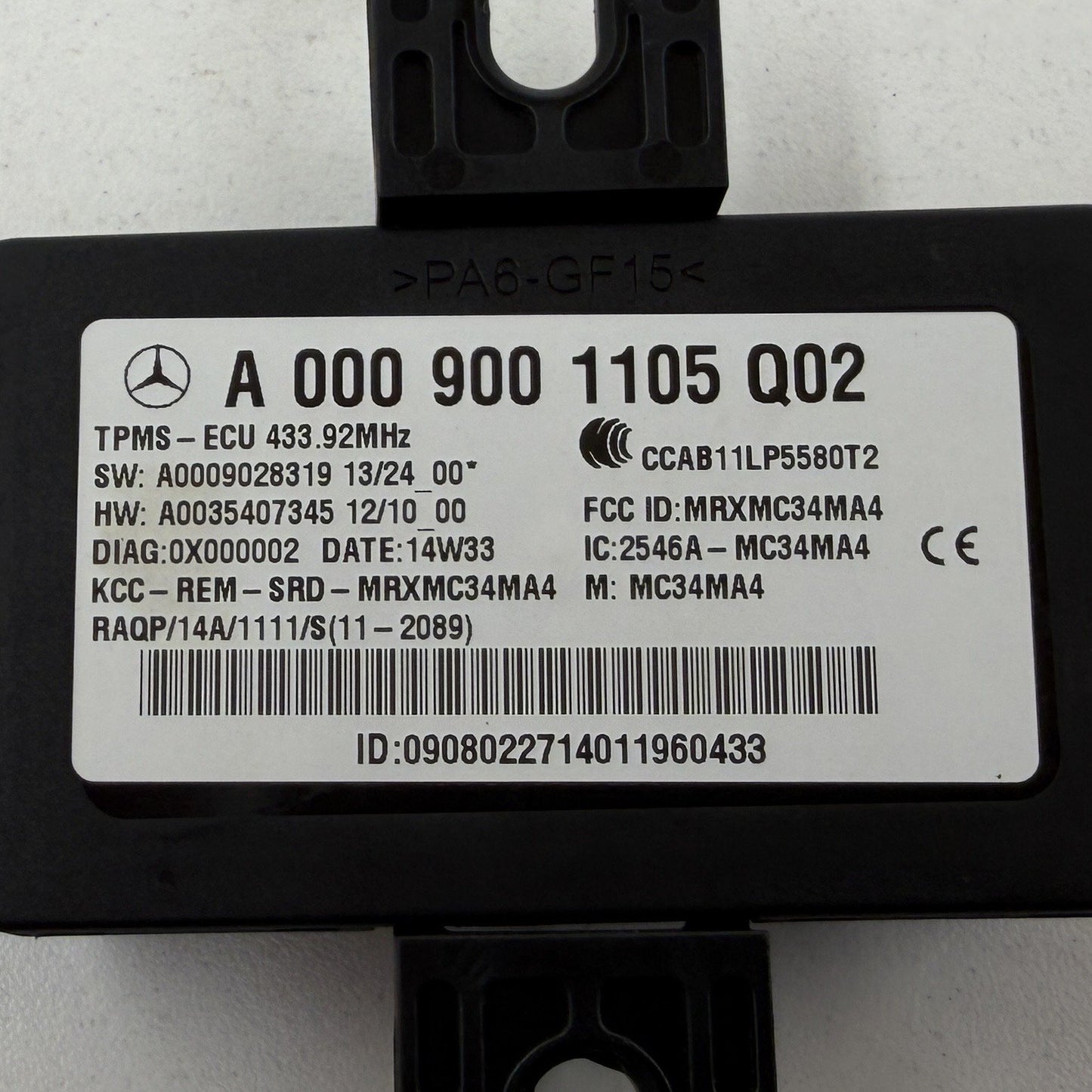 2014-2020 Mercedes-Benz S550 W222 TPMS Tire Pressure Monitor Module OEM