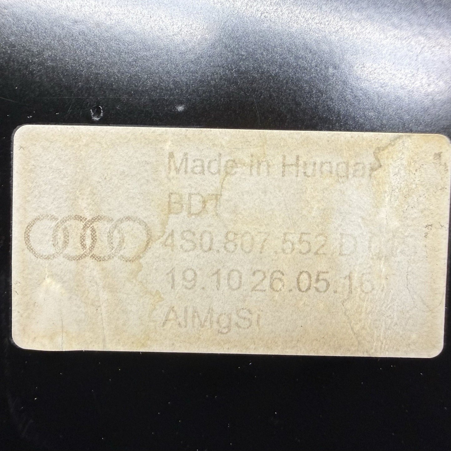 17-23 Audi R8 Passenger Right Front Deformation Bracket 4S0807552D OEM