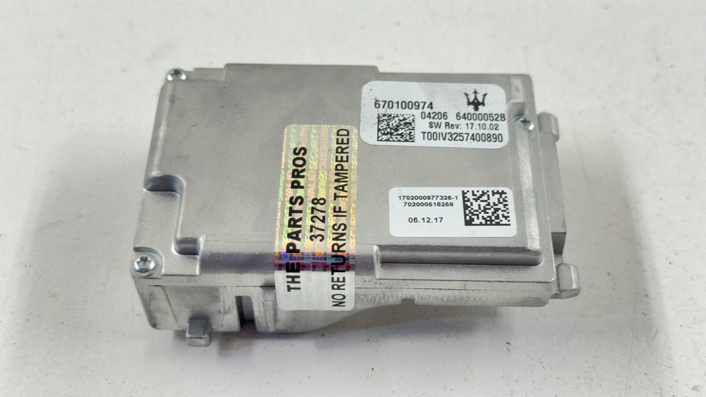17-23 MASERATI GHIBLI FRONT VIEW CAMERA LANE DEPARTURE KEEP ASSIST 670100974 OEM