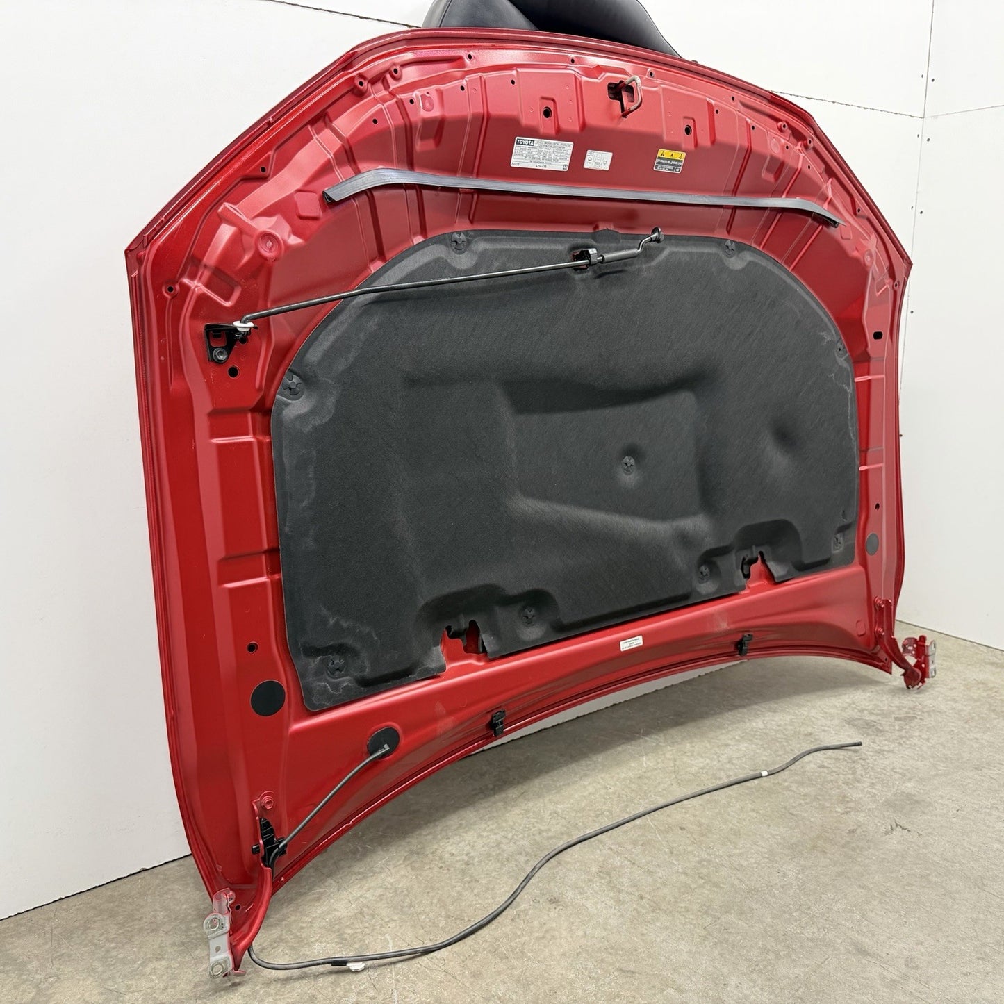 25-26 Toyota Camry Front Hood Panel Complete W/ Hinges Supersonic Red OEM
