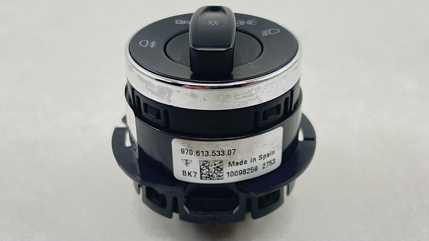13-16 PORSCHE PANAMERA HEADLIGHT HEAD LIGHT LAMP CONTROL SWITCH KNOB OEM