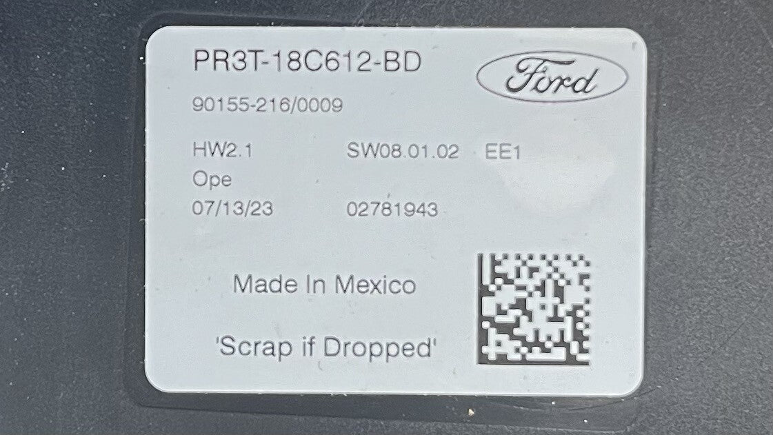 2024 FORD MUSTANG GT TEMPERATURE CLIMATE CONTROL MODULE PR3T-18C612-BD OEM