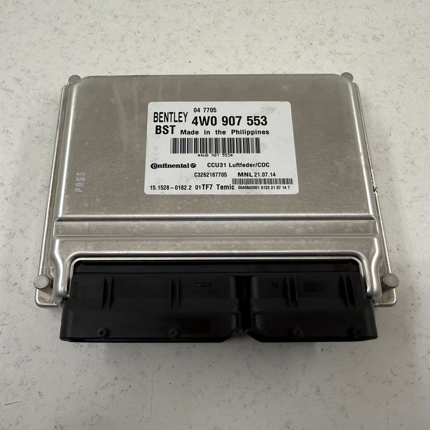 2014-2018 Bentley Flying Spur Air Suspension Control Module 4W0907553 OEM