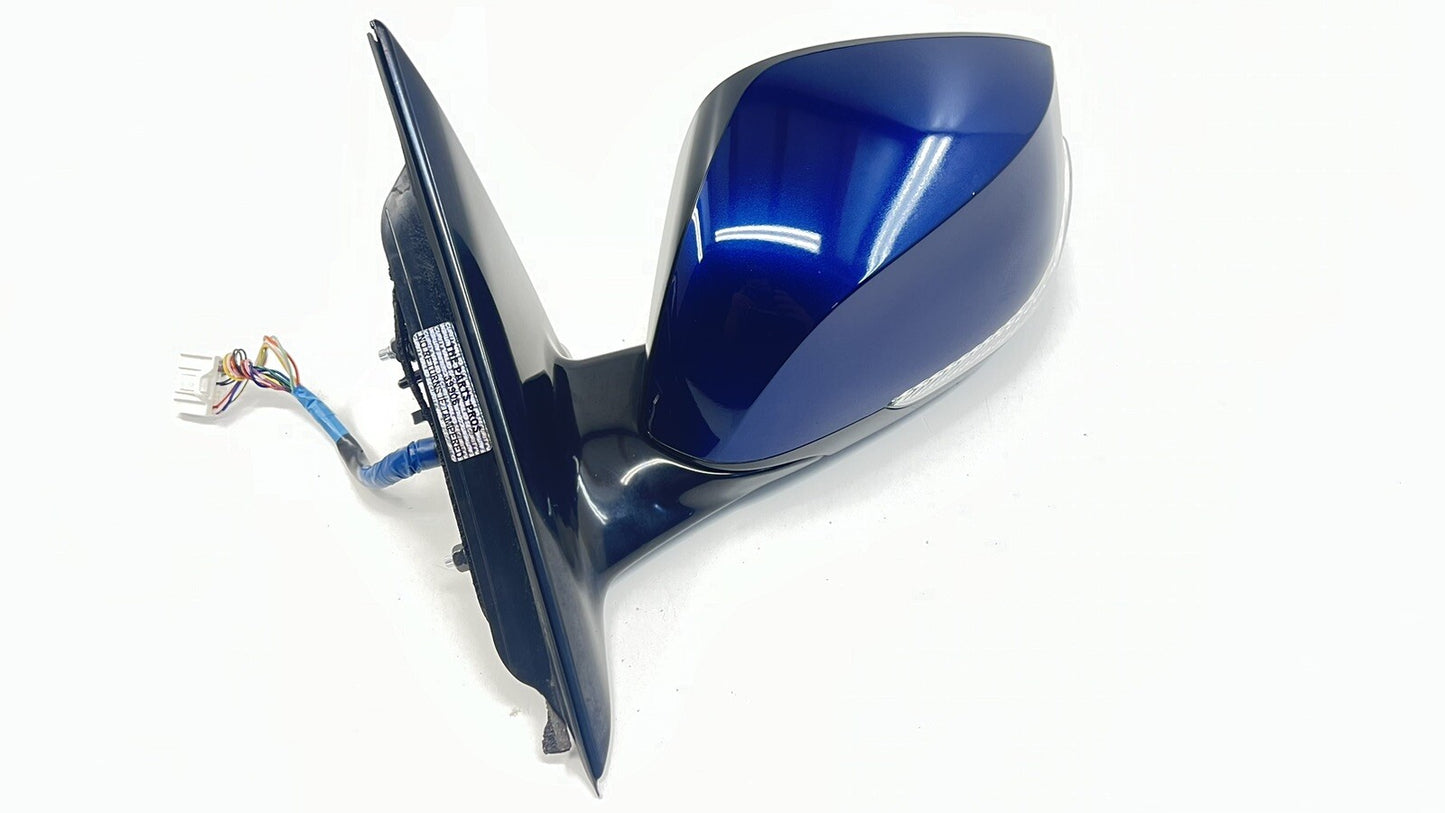 14-19 INFINITI Q50 DRIVER LEFT FRONT DOOR MIRROR SIDE VIEW 13 WIRE BLUE OEM