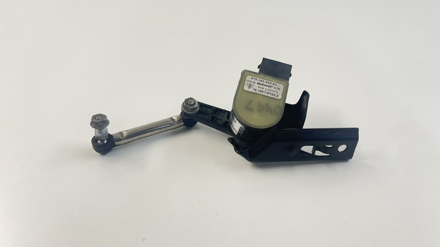 10-16 PORSCHE PANAMERA RIGHT FRONT HEADLIGHT HEIGHT LEVEL SENSOR OEM