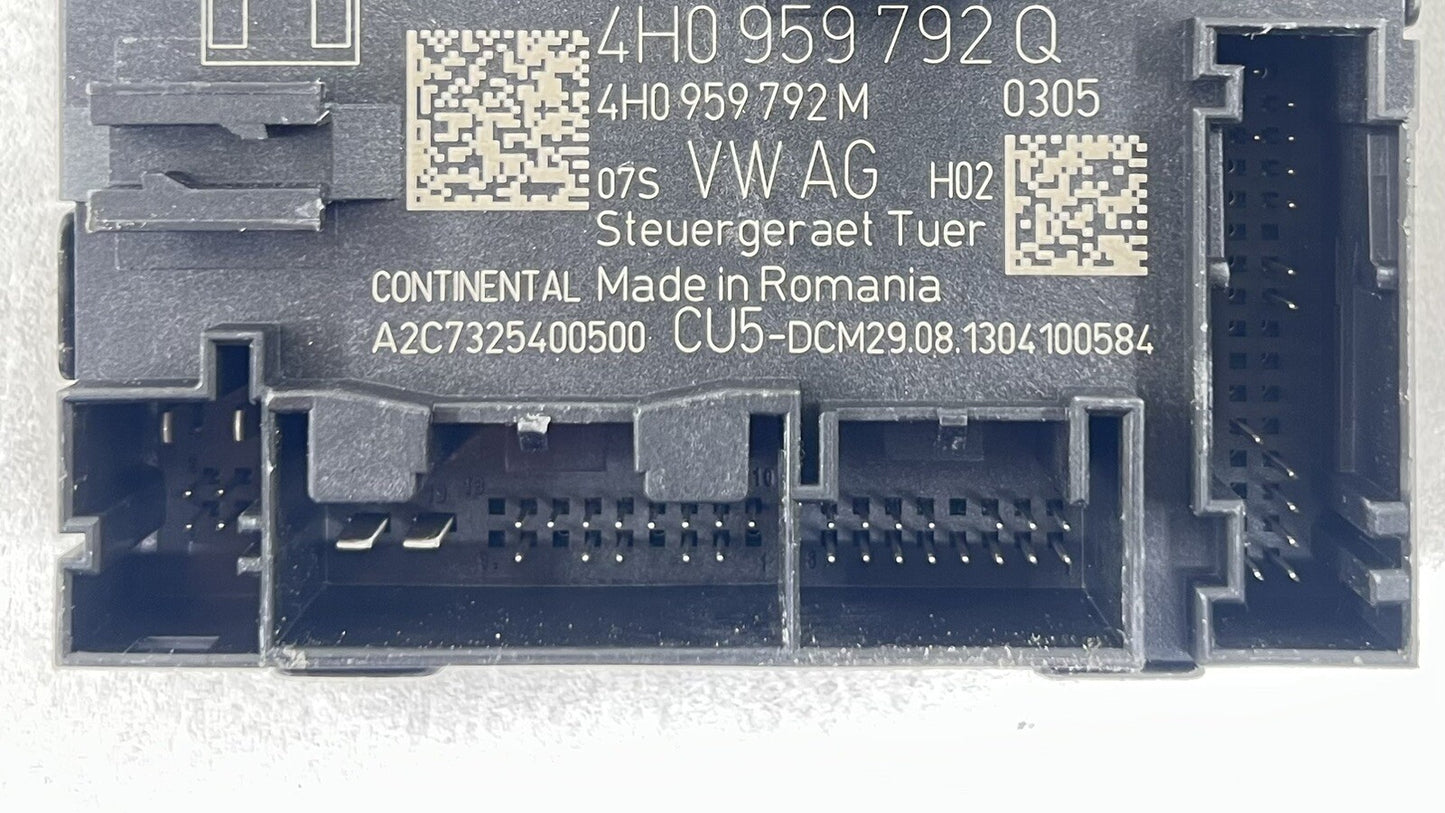 13-16 PORSCHE PANAMERA RIGHT FRONT DOOR CONTROL MODULE 4H0 959 792 Q OEM